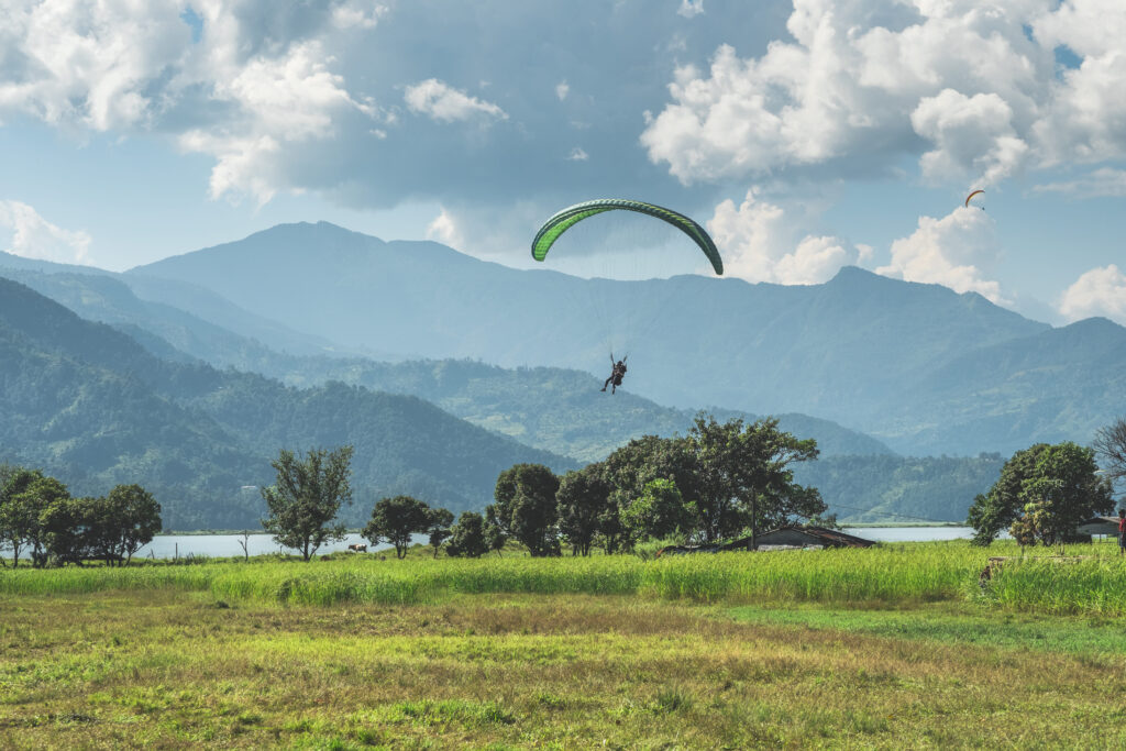 Your Sky Adventure Starts Here - Bir Billing Paragliding paraglider flies meadow pokhara nepal